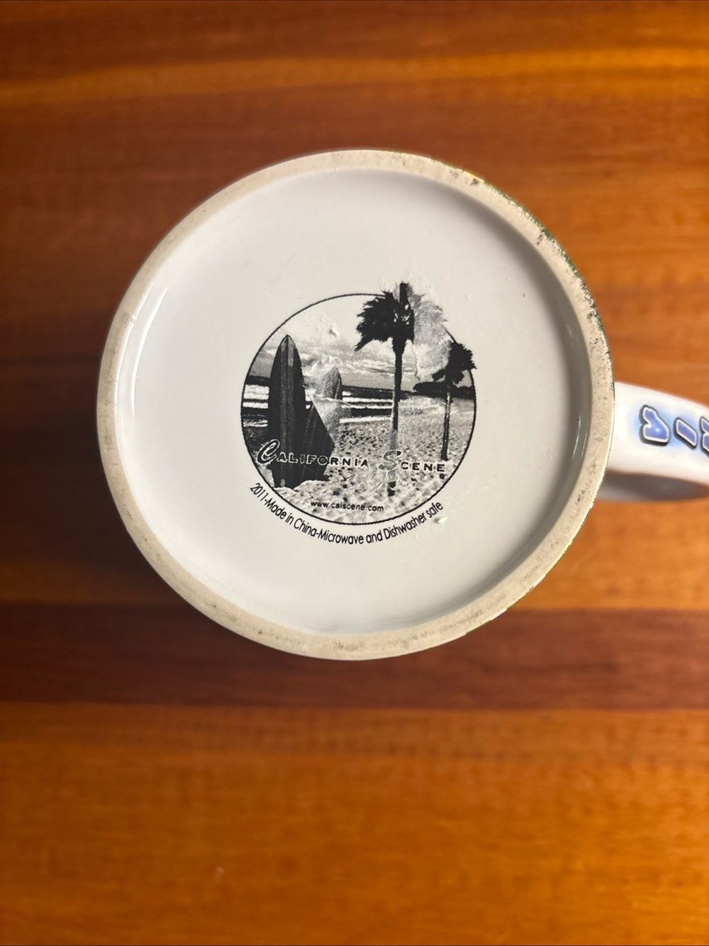 California Scene Beach Woody Station wagon Surf Van Ceramic Mug - Picture 6 of 6